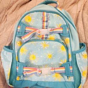 Pottery Barn Mackenzie Glow in the dark Aqua Sunshine backpack and lunchbox set